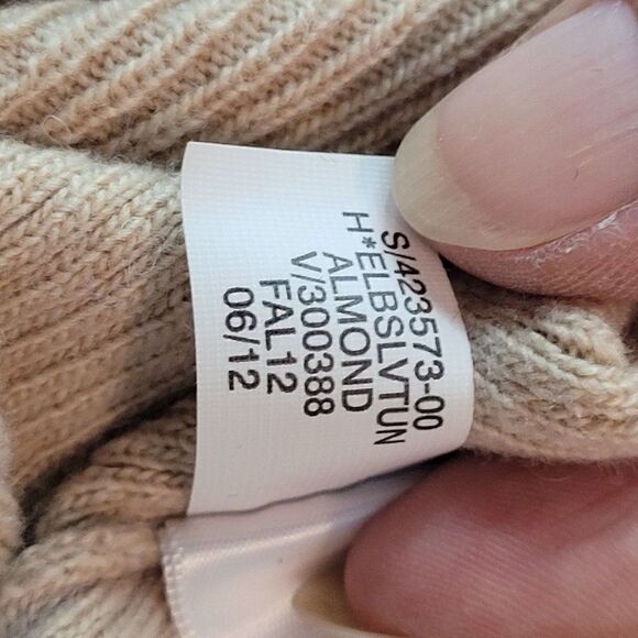 Banana Republic Heritage Wool Cashmere Mini Sweater Dress M Tan Lagenlook - Picture 9 of 12